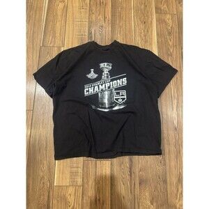 Los Angeles Kings Shirt Mens 3XL Black 2014 Stanley Cup Champions NHL